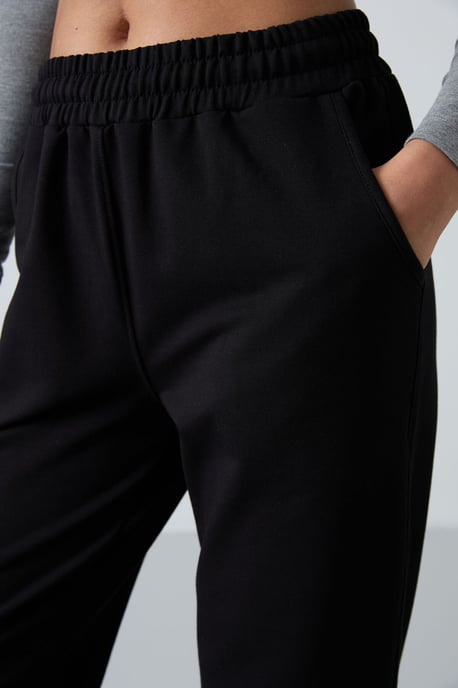 Damen High-Waist Relaxed Fleece-Jogginghosen - Image 5