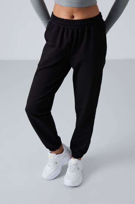 Damen High-Waist Relaxed Fleece-Jogginghosen - Image 6
