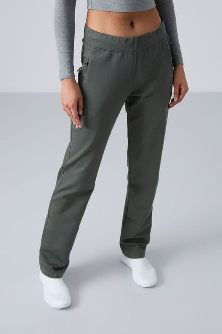 Damen Gerade geschnittene Fleece-Sweatpants - Image 3