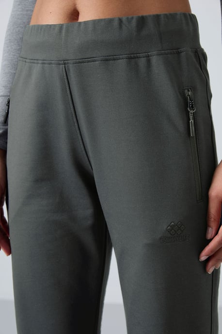 Damen Gerade geschnittene Fleece-Sweatpants - Image 4