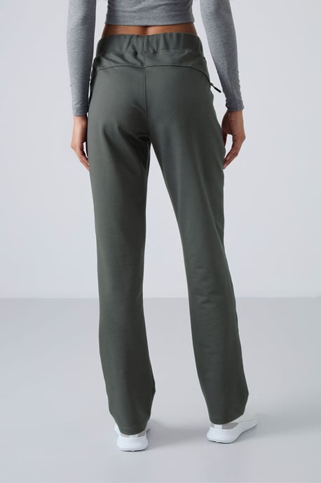 Damen Gerade geschnittene Fleece-Sweatpants - Image 5