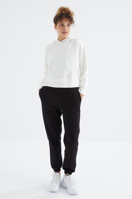 Damen hohe Taille Fleece Jogger Sweathosen - Image 1