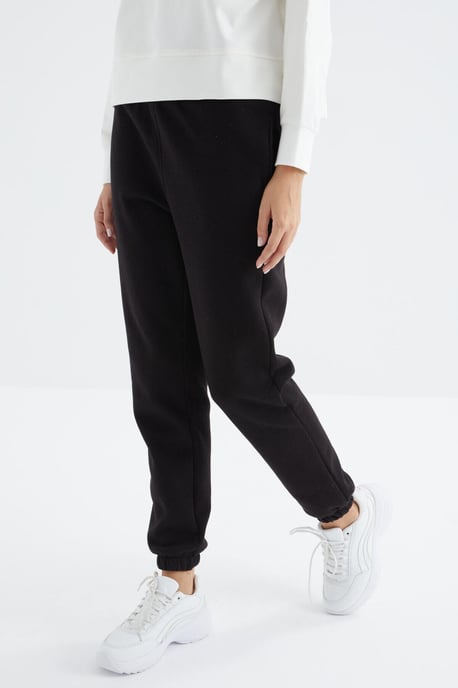 Damen hohe Taille Fleece Jogger Sweathosen - Image 2