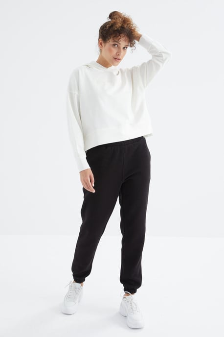Damen hohe Taille Fleece Jogger Sweathosen - Image 3
