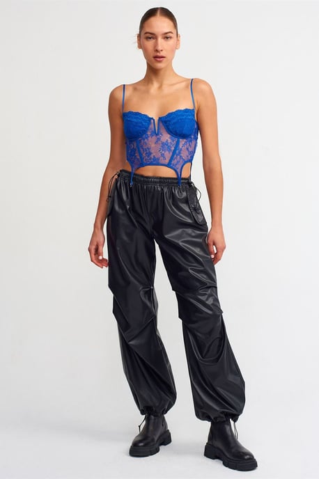 Damen Jogginghose aus Kunstleder - Image 1