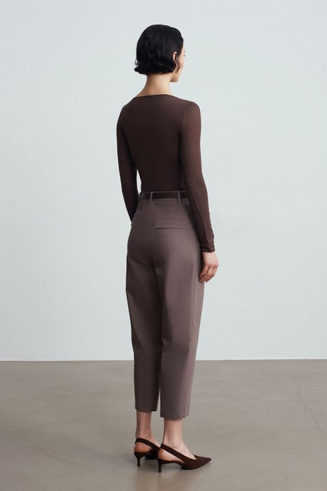 Gürtel-Atmungsstraight-Leg-Hosen - Image 2