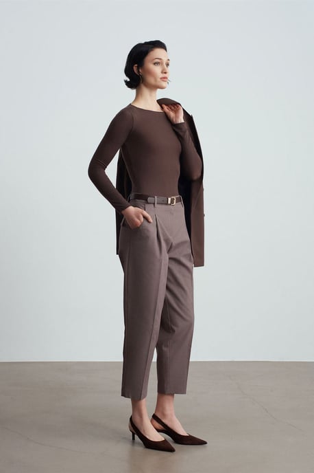 Gürtel-Atmungsstraight-Leg-Hosen - Image 4