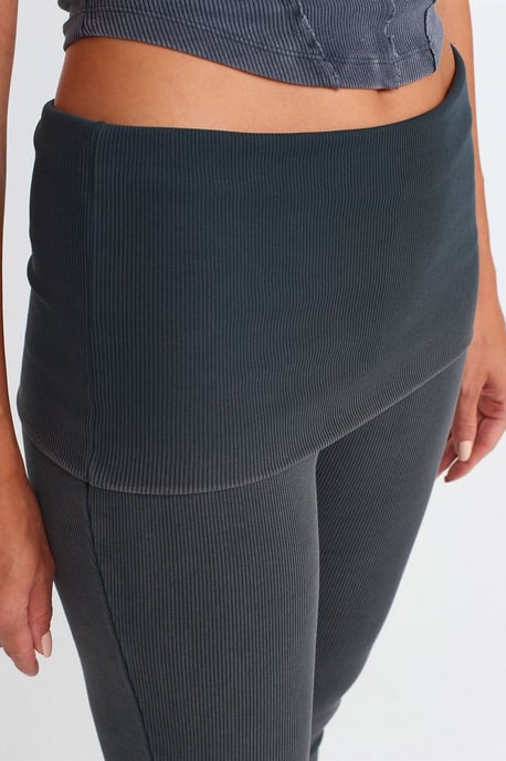 Damen Hochtaillierte Jersey Schlaghosen - Image 4