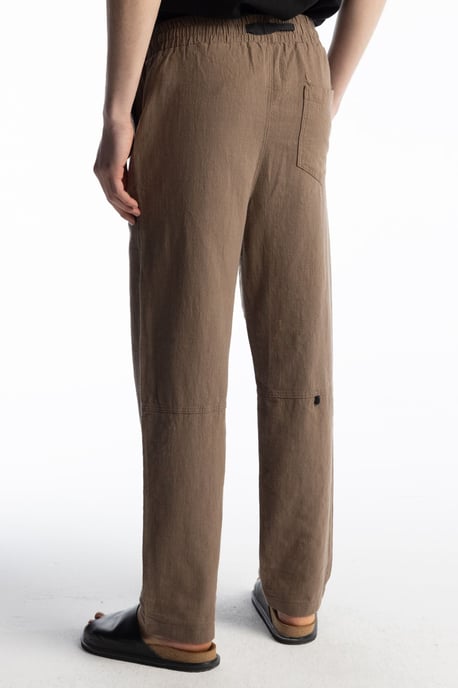 Gerade geschnittene Hose mit Kordelzugbund - Image 3