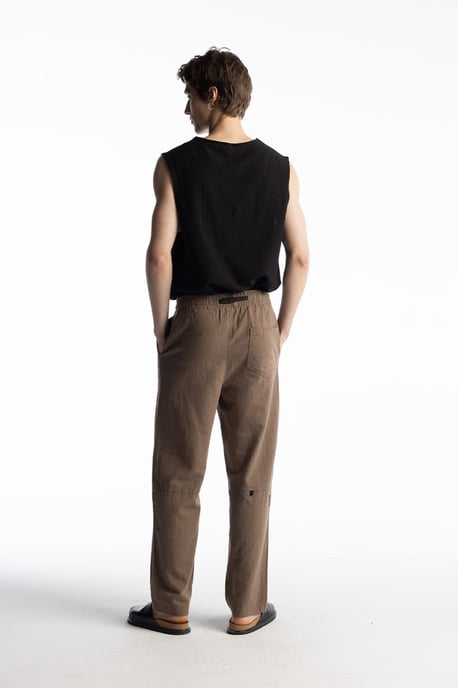 Gerade geschnittene Hose mit Kordelzugbund - Image 5