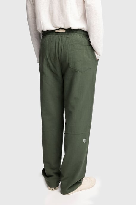 Gerade geschnittene Hose mit Kordelzugbund - Image 3
