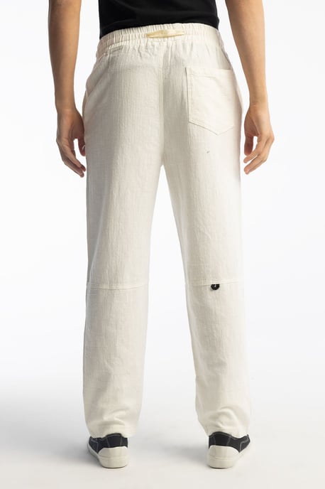 Gerade geschnittene Hose mit Kordelzugbund - Image 3