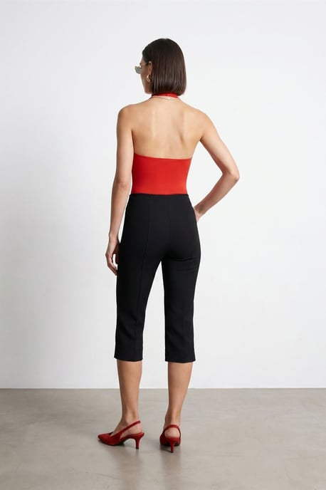 Hoch taillierte Capri-Zigarettenhose - Image 2