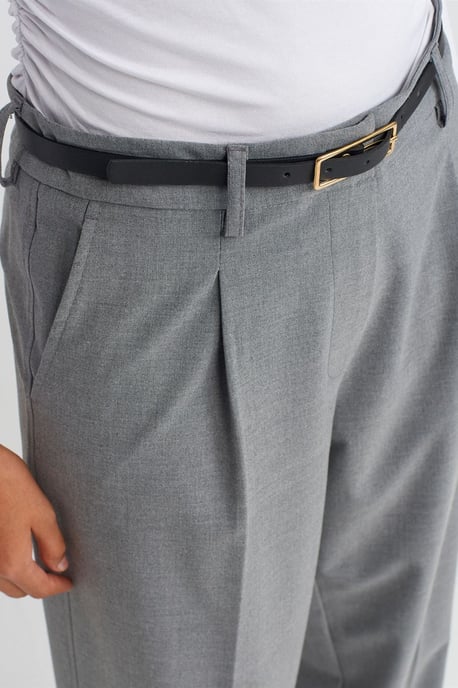 Belted Straight-Leg-Crepeshosen - Image 4