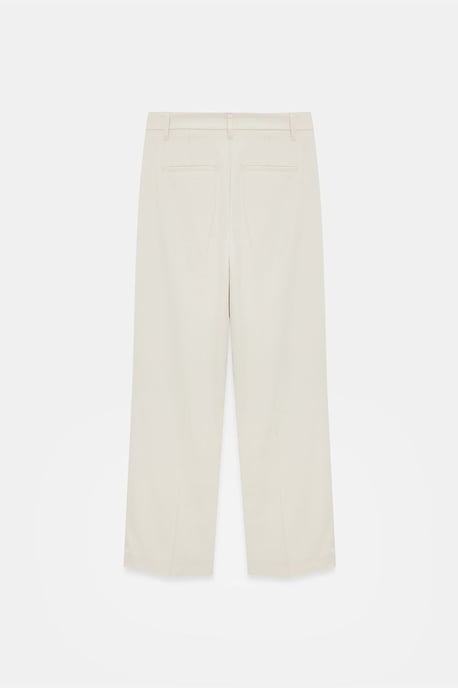 Damen Hochtaillierte gerade Crepe-Hosen - Image 6