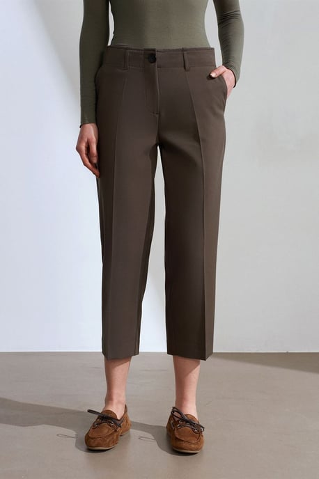 Hochtaillierte, Gürtelgürtel Capris für Damen - Image 3