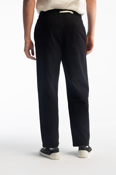 Gerade geschnittene Hose mit Kordelzugbund - Image 2