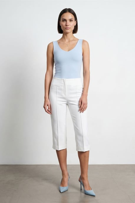 Hoch taillierte Capri-Zigarettenhose - Image 4