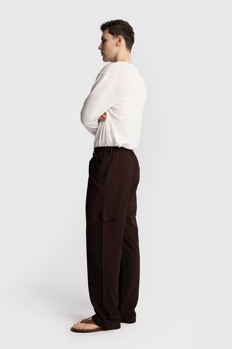 Herren Baumwoll Gerade-Schnitt Strickhosen - Image 3