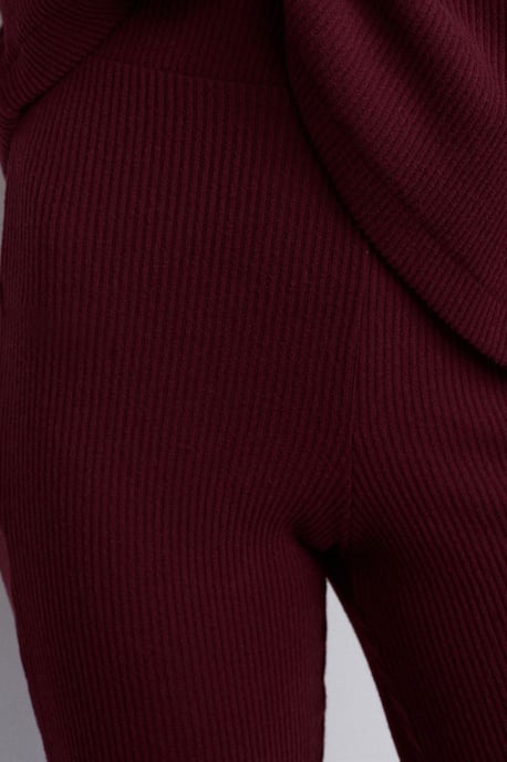 Hochtaillierte Schlagstrickhose - Image 4
