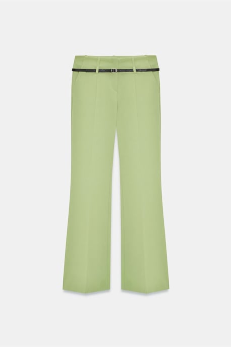 Belted Straight-Leg-Crepeshosen - Image 5
