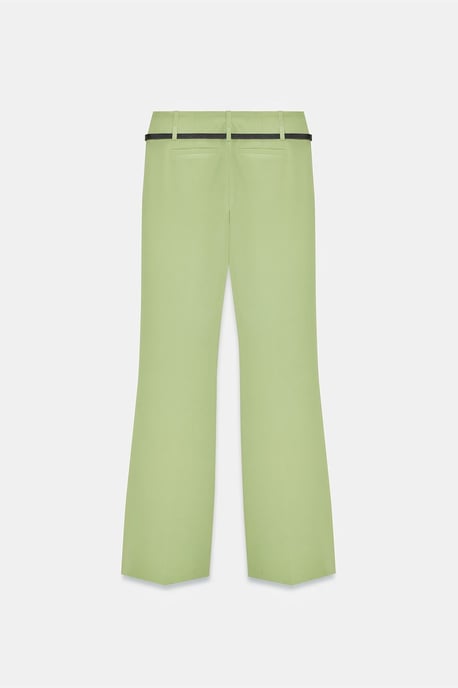 Belted Straight-Leg-Crepeshosen - Image 6