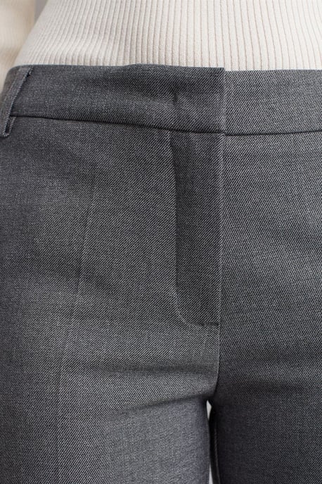Hüftbund gerade geschnittene Krepp-Hosen - Image 4