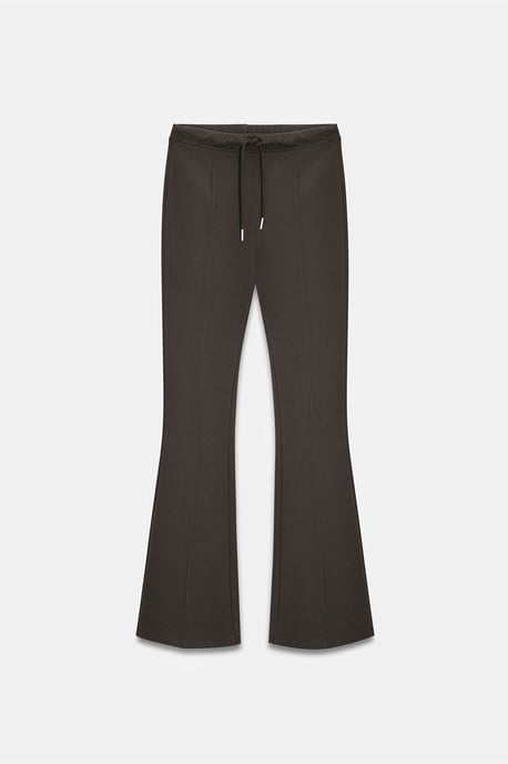 Hüfthohe Schlagjerseyhose mit Kordelzug - Image 4
