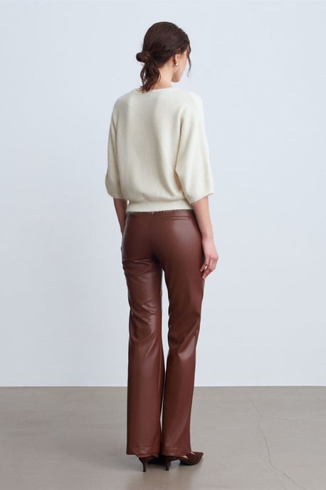Damen Schlaghose aus Kunstleder - Image 2