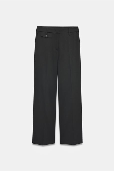 Damen Hochbundige Gerade Schnitt Krepp-Hosen - Image 5