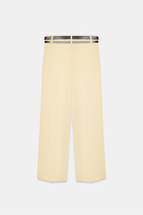 Hoch taillierte, weite, gefaltete Hose - Image 6