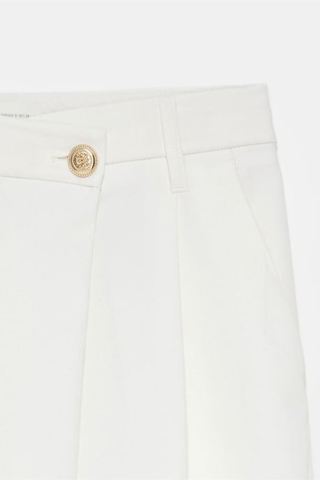 Hoch taillierte weite Crepe-Hosen - Image 6