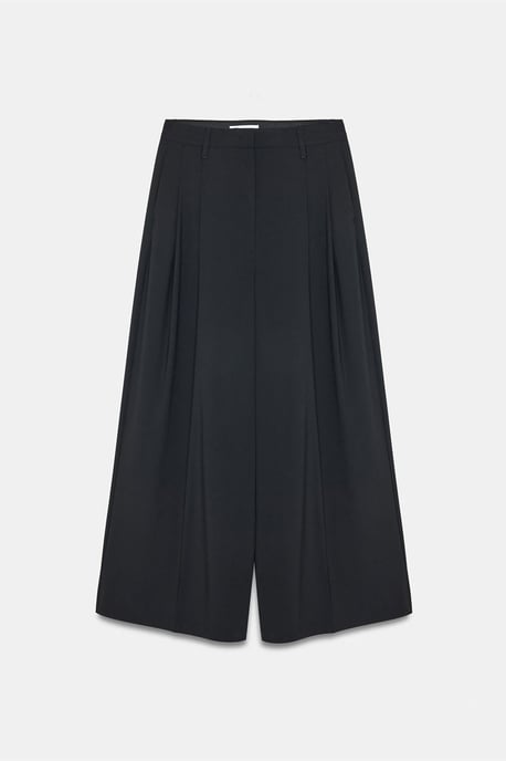 Damen High-Waist Weitbein-Crepe-Hosen - Image 5