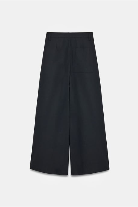 Damen High-Waist Weitbein-Crepe-Hosen - Image 6