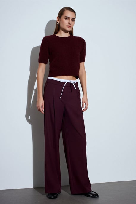 Damen Crepe-Hosen mit weitem Bein - Image 2