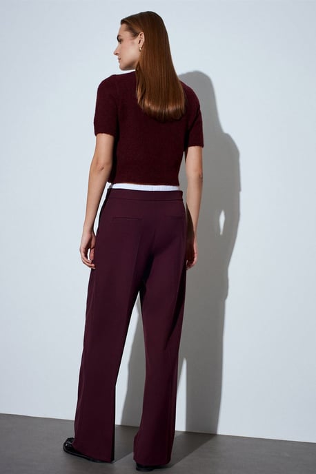 Damen Crepe-Hosen mit weitem Bein - Image 3
