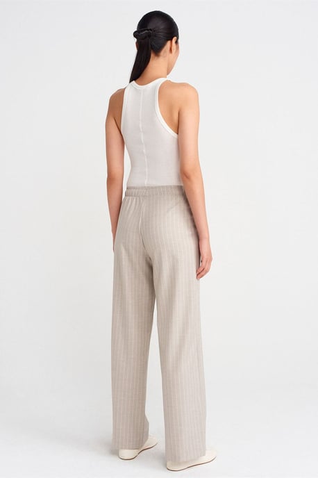 Gestreifte Weite Woven-Hosen - Image 2