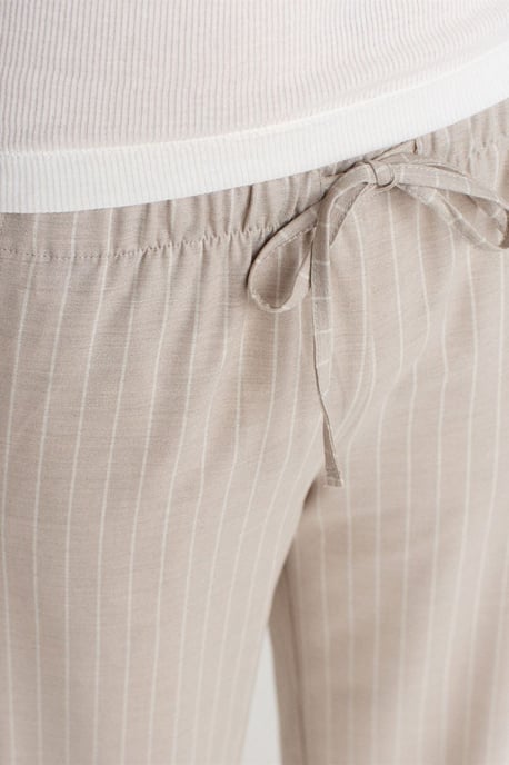 Gestreifte Weite Woven-Hosen - Image 3