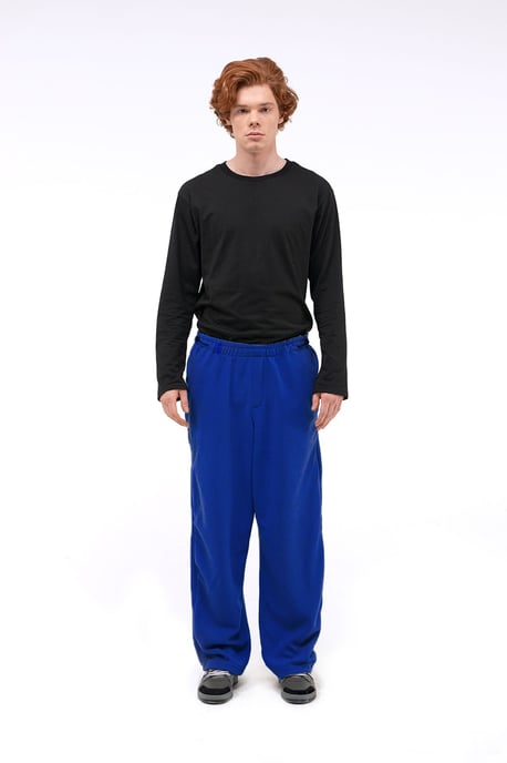 Herren Relaxed Fit Weite Beinform Pull-On-Hosen - Image 1