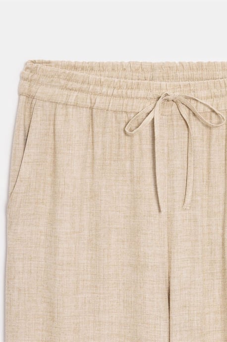 Damen Weite Woven-Hosen mit Kordelzugbund - Image 3