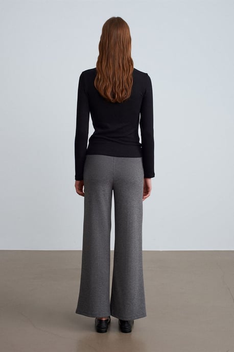 Damen Mid-Waist Weite-gewebte Hose - Image 3