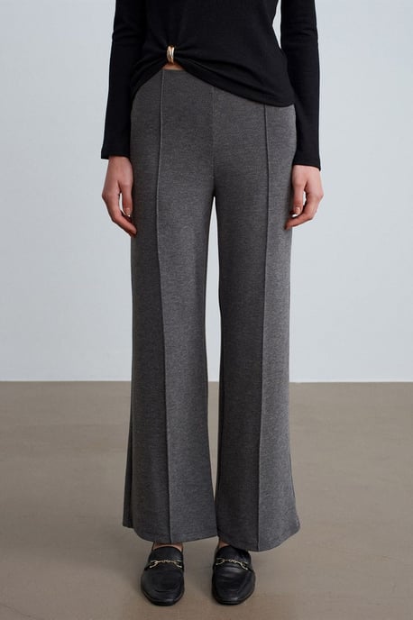 Damen Mid-Waist Weite-gewebte Hose - Image 4