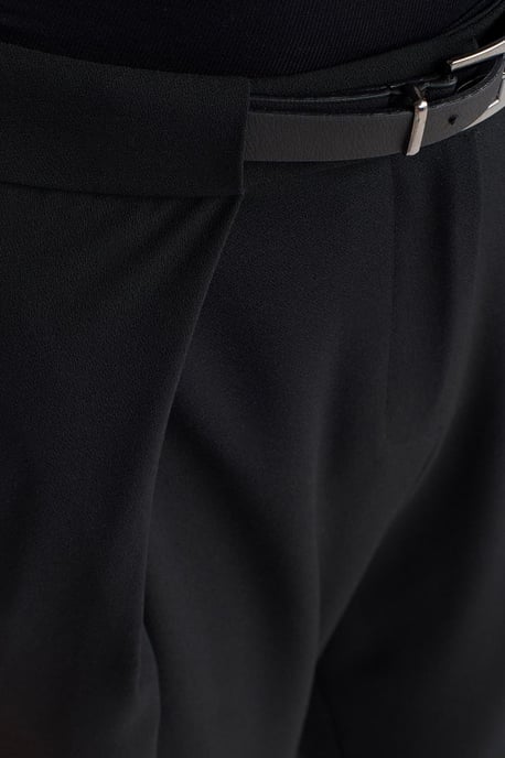 Damen weiter Crepe-Hose mit Gürtel - Image 4