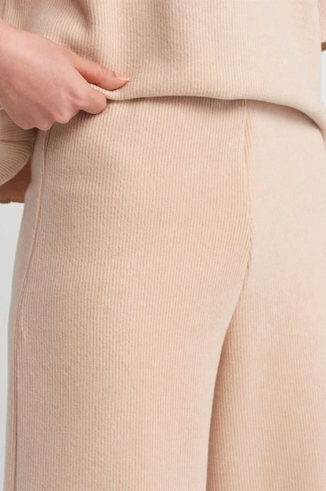 Damen Hohe Taille Weite Strickhose - Image 4