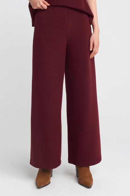 Damen Hohe Taille Weite Strickhose - Image 3