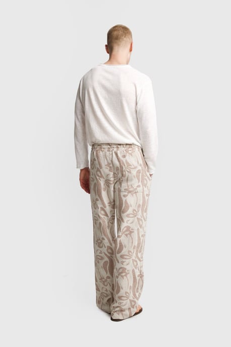Herren Baumwoll Blumen Strickhose - Image 3