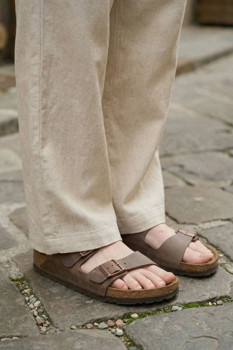 Damenweite Leinenmix-Hosen - Image 4