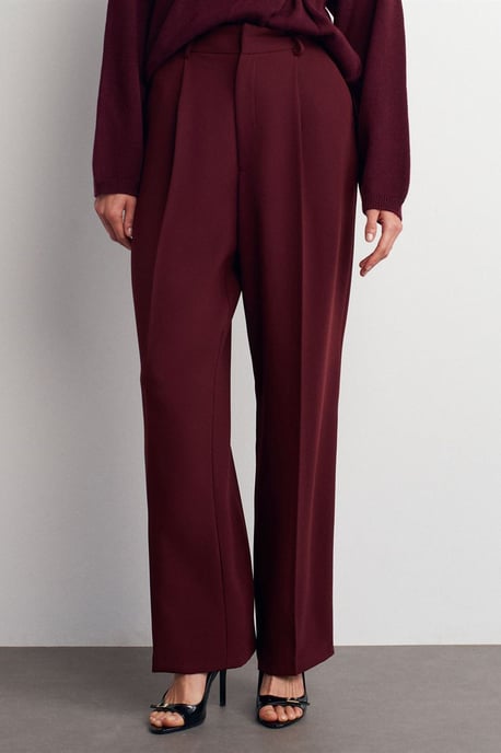 Hochtaillierte weite Crepe-Hose - Image 5