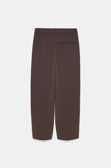 Hoch taillierte weite Crepe-Hosen - Image 6