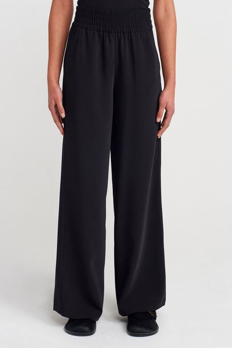 Damen weit geschnittene Krepp-Hose - Image 4